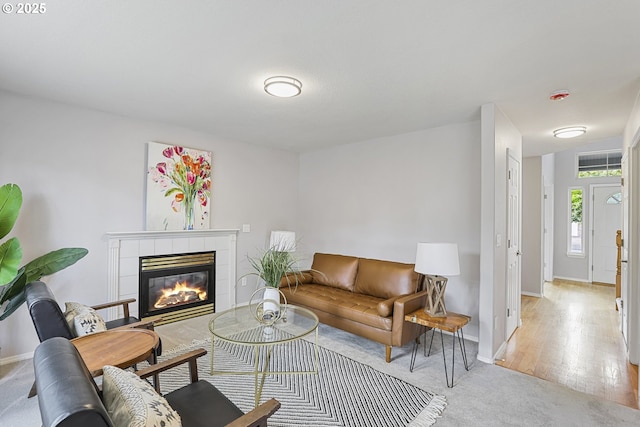 1974 SE 60th Ave, Hillsboro, OR 97123 - living room with a fireplace and carpet floors