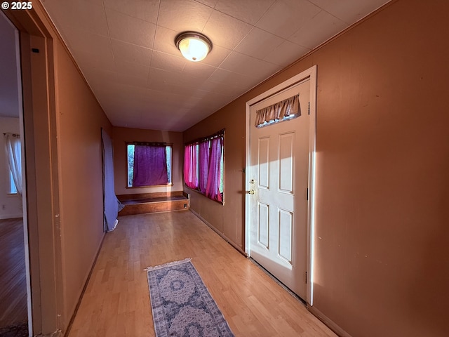interior space featuring light wood-type flooring