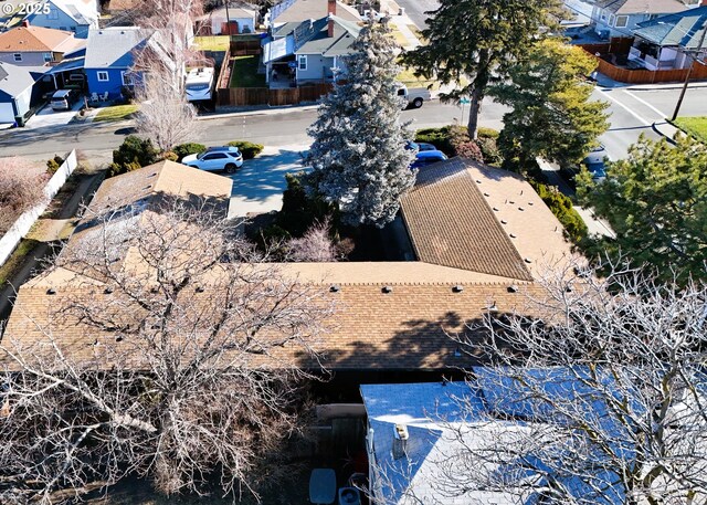 1221 Lewis St, The Dalles, OR 97058 - aerial perspective of suburban area
