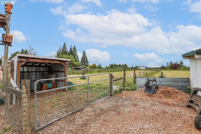 28805 Royal Ave, Eugene, OR 97402 - view of yard with a view of rural / pastoral area, an exterior structure, and an outbuilding
