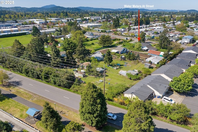 2165 Laura St, Springfield, OR 97477 - birds eye view of property with a residential view and a mountain view