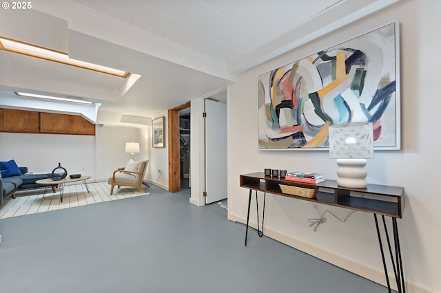 2804 NE 61st Ave, Portland, OR 97213 - hall featuring concrete floors and baseboards
