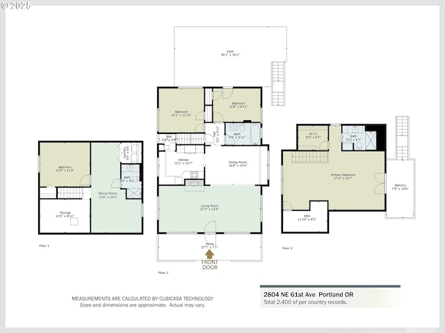 2804 NE 61st Ave, Portland, OR 97213 - room layout