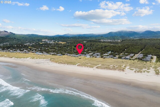 8866 Ocean Crest Ln, Manzanita, OR 97130 - aerial view of a water and mountain view