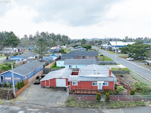 drone / aerial view featuring a residential view