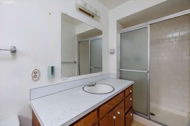 7450 SW Wilson Ave, Beaverton, OR 97008 - full bathroom featuring a shower stall and vanity