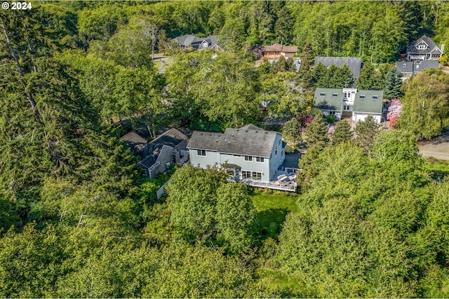 bird's eye view featuring a residential view