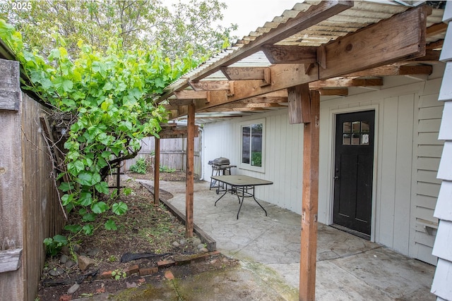 1540 Juniper St, Junction City, OR 97448 - view of patio with a pergola and area for grilling