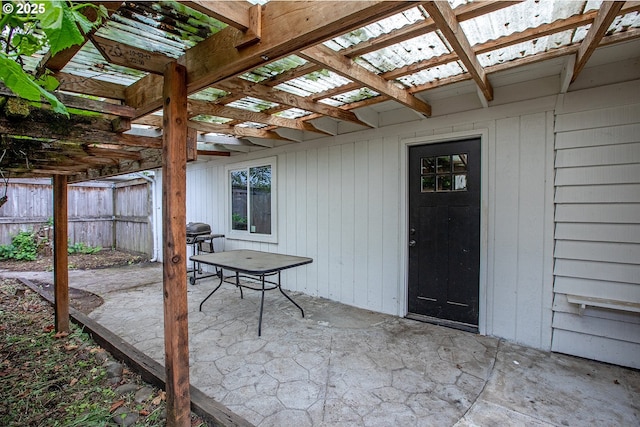 1540 Juniper St, Junction City, OR 97448 - view of patio featuring a pergola
