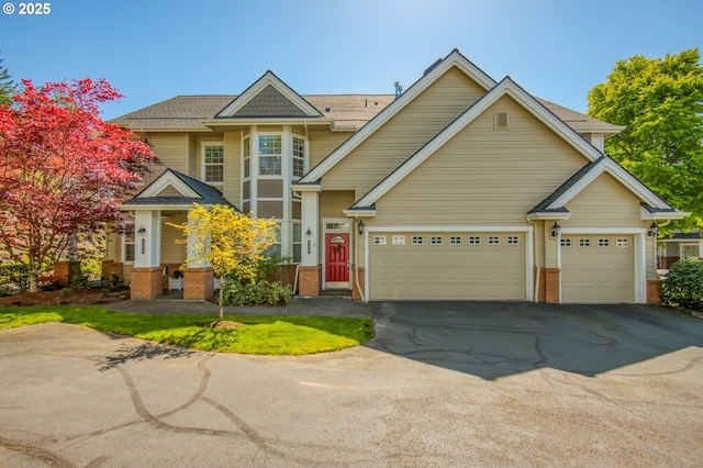6395 Summerlinn Way W, Linn, OR 97068 - traditional home featuring driveway, a garage, and brick siding