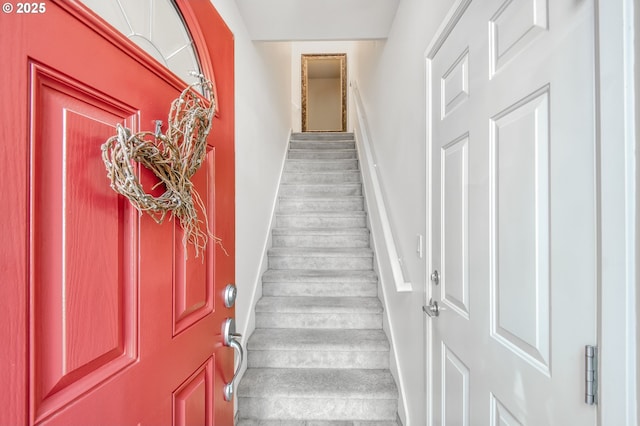 6395 Summerlinn Way W, Linn, OR 97068 - stairway featuring baseboards