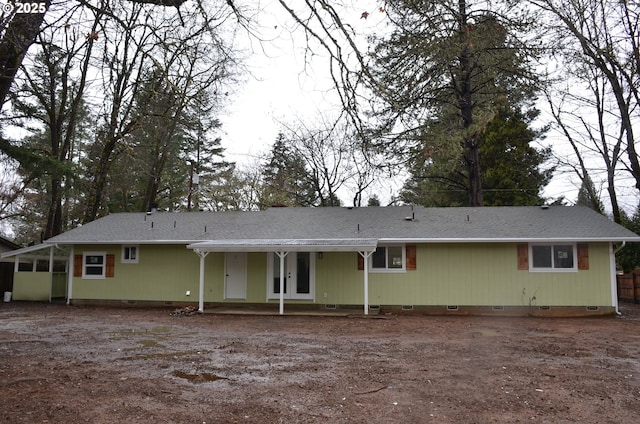 view of rear view of property