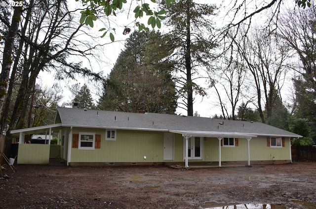 view of rear view of house