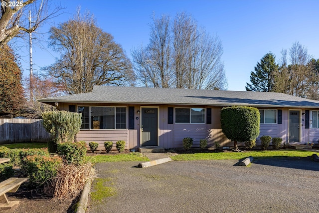 view of ranch-style house