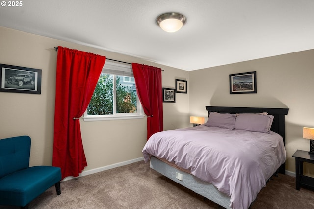 bedroom featuring carpet floors