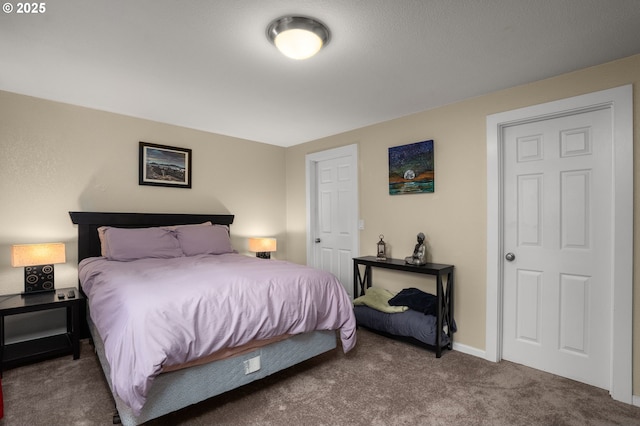 bedroom featuring carpet flooring