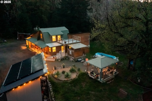 23830 Old Peak Rd, Philomath, OR 97370 - aerial view of property and surrounding area with a forest