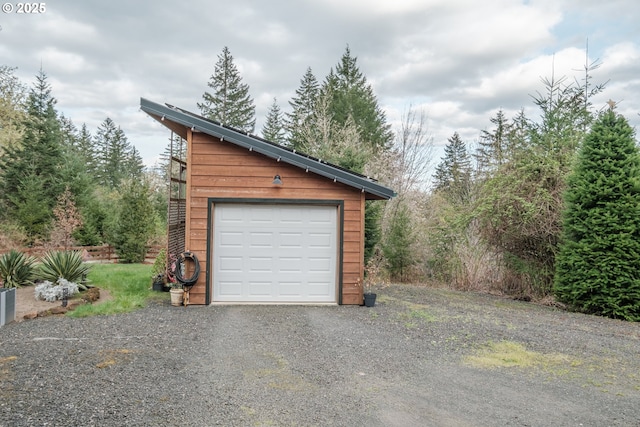 23830 Old Peak Rd, Philomath, OR 97370 - detached garage featuring gravel driveway