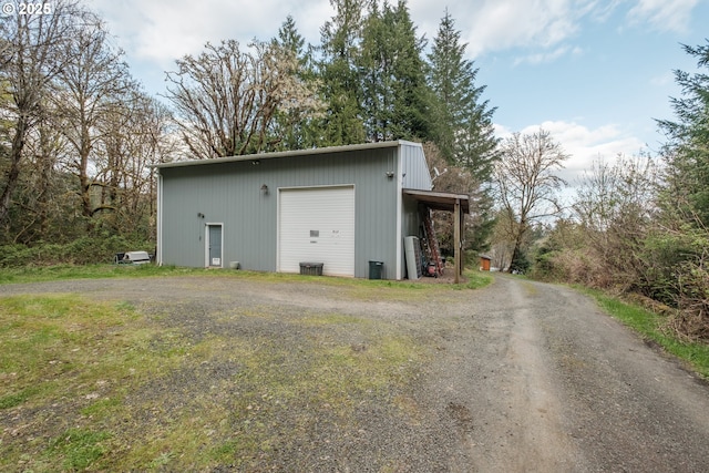 23830 Old Peak Rd, Philomath, OR 97370 - view of outdoor structure featuring dirt driveway and an outbuilding