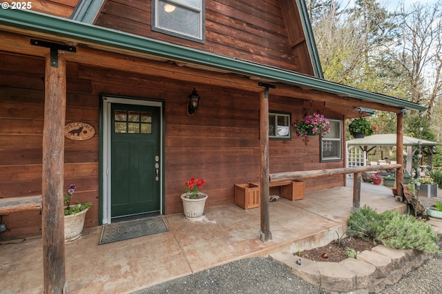23830 Old Peak Rd, Philomath, OR 97370 - doorway to property featuring covered porch