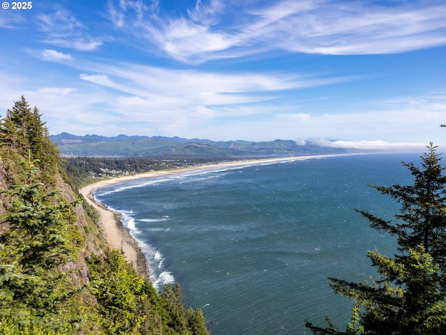 485 N Ave, Manzanita, OR 97130 - water view featuring a mountain backdrop