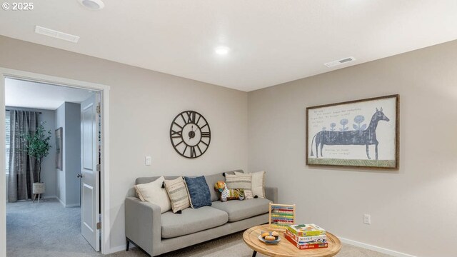 living room featuring light wood-type flooring