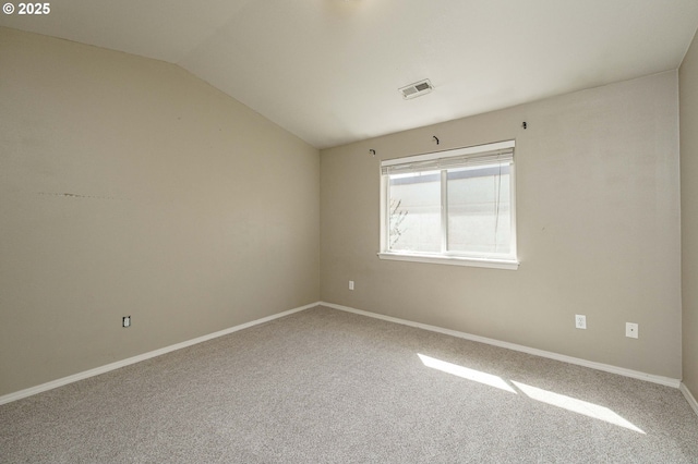 13924 NE 7th Ct, Vancouver, WA 98685 - empty room with vaulted ceiling, carpet floors, and baseboards