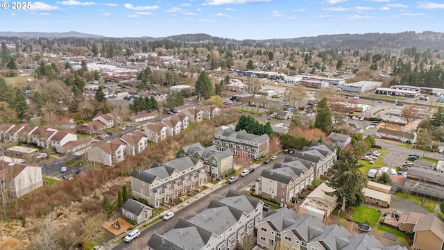 drone / aerial view with a residential view