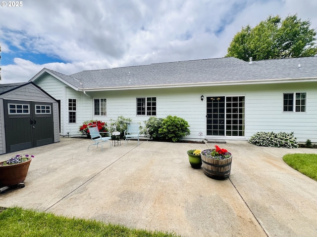 2295 Chi Chi Ln, Sutherlin, OR 97479 - rear view of house with a patio and a shingled roof