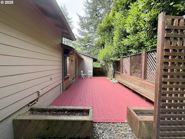 1140 Shon Sta Way, Coos Bay, OR 97420 - deck featuring a fenced backyard