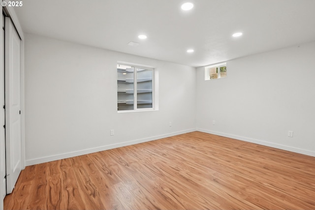 6445 N Amherst St, Portland, OR 97203 - basement with recessed lighting and light wood-style floors