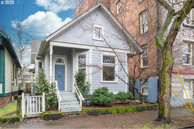 view of bungalow-style home