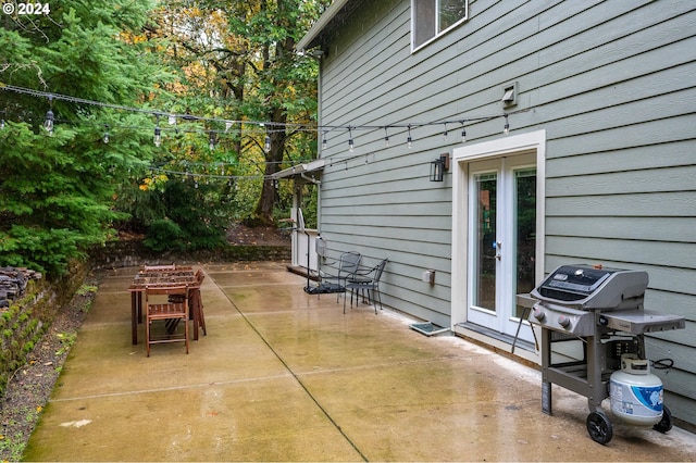 view of patio / terrace with area for grilling