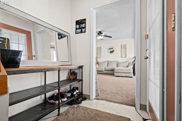 410 E D St, Rainier, OR 97048 - hall with baseboards and light colored carpet