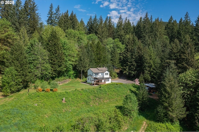 42810 NE 244th Ave, Amboy, WA 98601 - aerial view of property and surrounding area with a forest