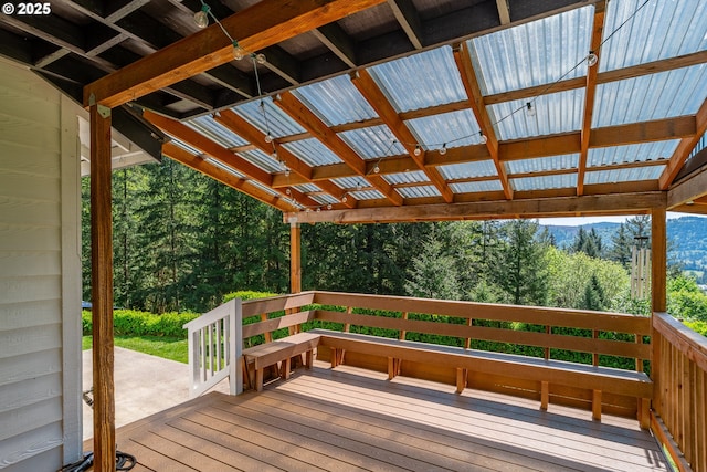 42810 NE 244th Ave, Amboy, WA 98601 - deck featuring a view of trees