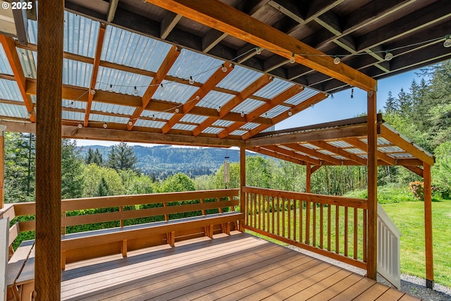 42810 NE 244th Ave, Amboy, WA 98601 - deck featuring a lawn