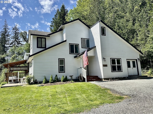42810 NE 244th Ave, Amboy, WA 98601 - view of front of home featuring a front lawn