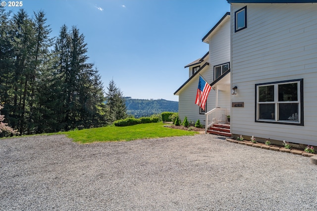 42810 NE 244th Ave, Amboy, WA 98601 - view of yard with a mountain view