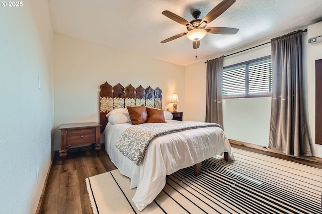 190 SE Shafford St, Estacada, OR 97023 - bedroom with wood finished floors and ceiling fan