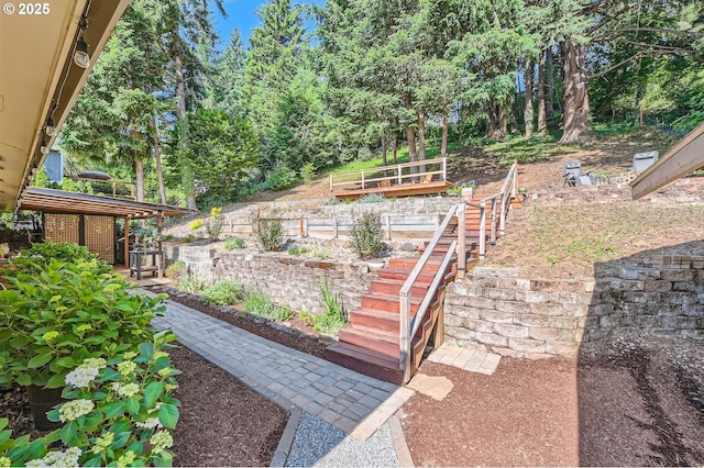 190 SE Shafford St, Estacada, OR 97023 - view of yard with stairway