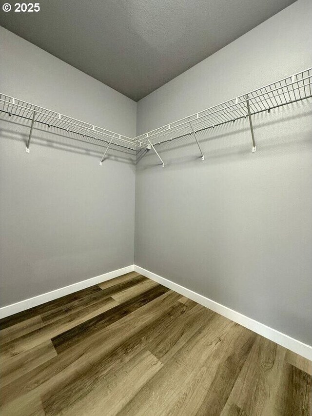301 SE 129th Ave, Portland, OR 97233 - walk in closet with dark wood finished floors