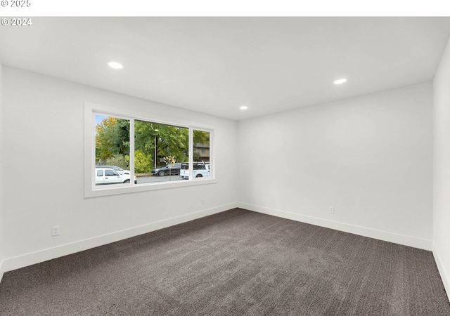 unfurnished room with carpet floors