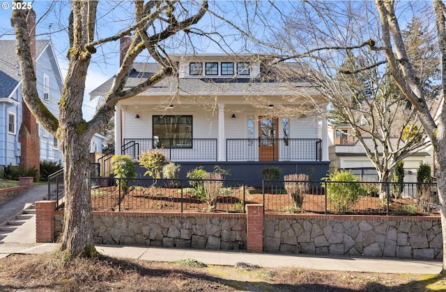 bungalow-style house featuring covered porch