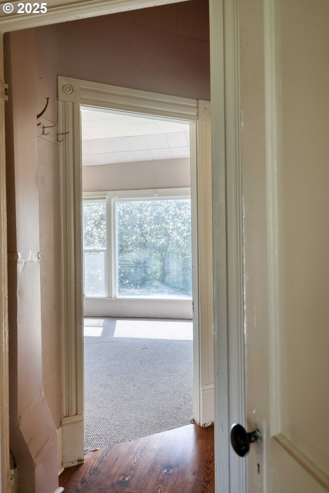 644 4th St, Myrtle Point, OR 97458 - corridor with carpet flooring