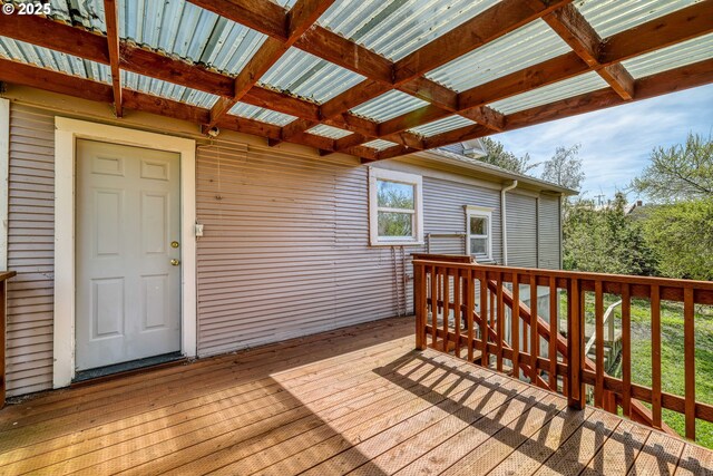 644 4th St, Myrtle Point, OR 97458 - view of wooden deck