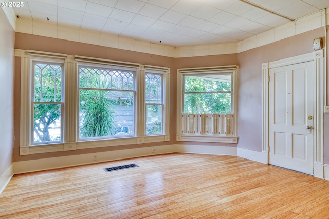 644 4th St, Myrtle Point, OR 97458 - spare room featuring visible vents, baseboards, and wood finished floors