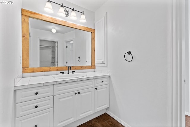19338 Inishbride Ct, Oregon City, OR 97045 - bathroom featuring vanity and wood finished floors