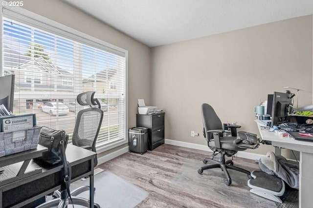 715 Shadowwood Loop, Keizer, OR 97303 - home office featuring wood finished floors and baseboards