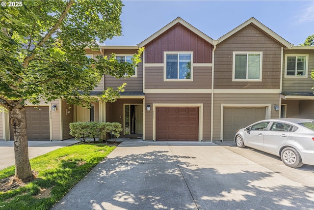 9511 NE 73rd St, Vancouver, WA 98662 - townhome / multi-family property featuring driveway, an attached garage, and board and batten siding